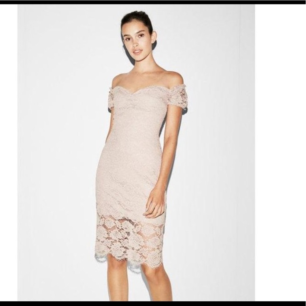 Pink midi dress